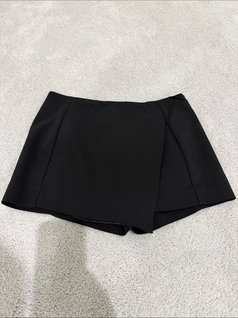 Express Black Wrap-Front Skort Shorts